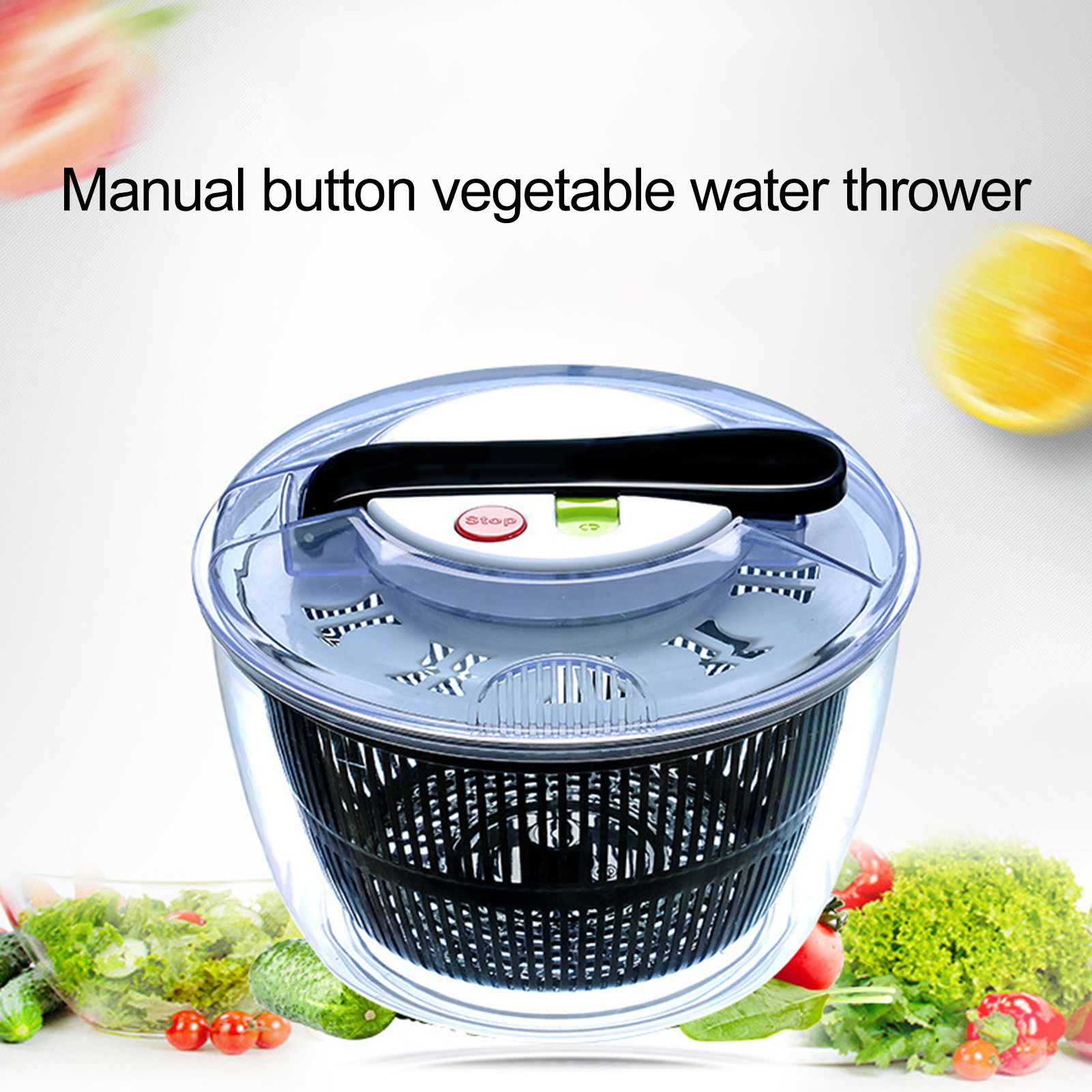 muduan Easy-to-use Fruit and Vegetable Dryer Efficient 5l Vegetable Dehydrator Salad Spinner Perfect for Homes Large Capacity Convenient Fruit Washer Ideal for Home Kitchen