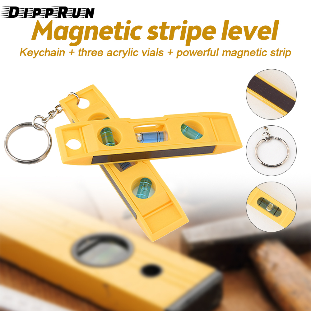 Dipprun m-agnetic thước thủy tinh Thần Cấp 3 ống bọt nước Ngư Lôi cấp độ từ tính Bong Bóng Công cụ đo