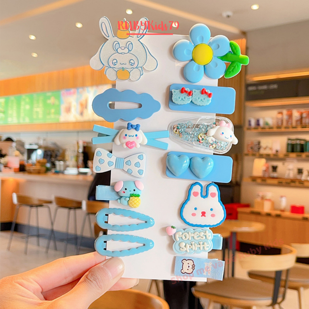 Set 14 Kẹp tóc bé gái đáng yêu, kẹp dễ thương cho bé - rubykids79