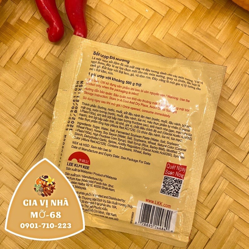 SỐT ƯỚP ĐỒ NƯỚNG GÓI LEE KUM KEE 45GR