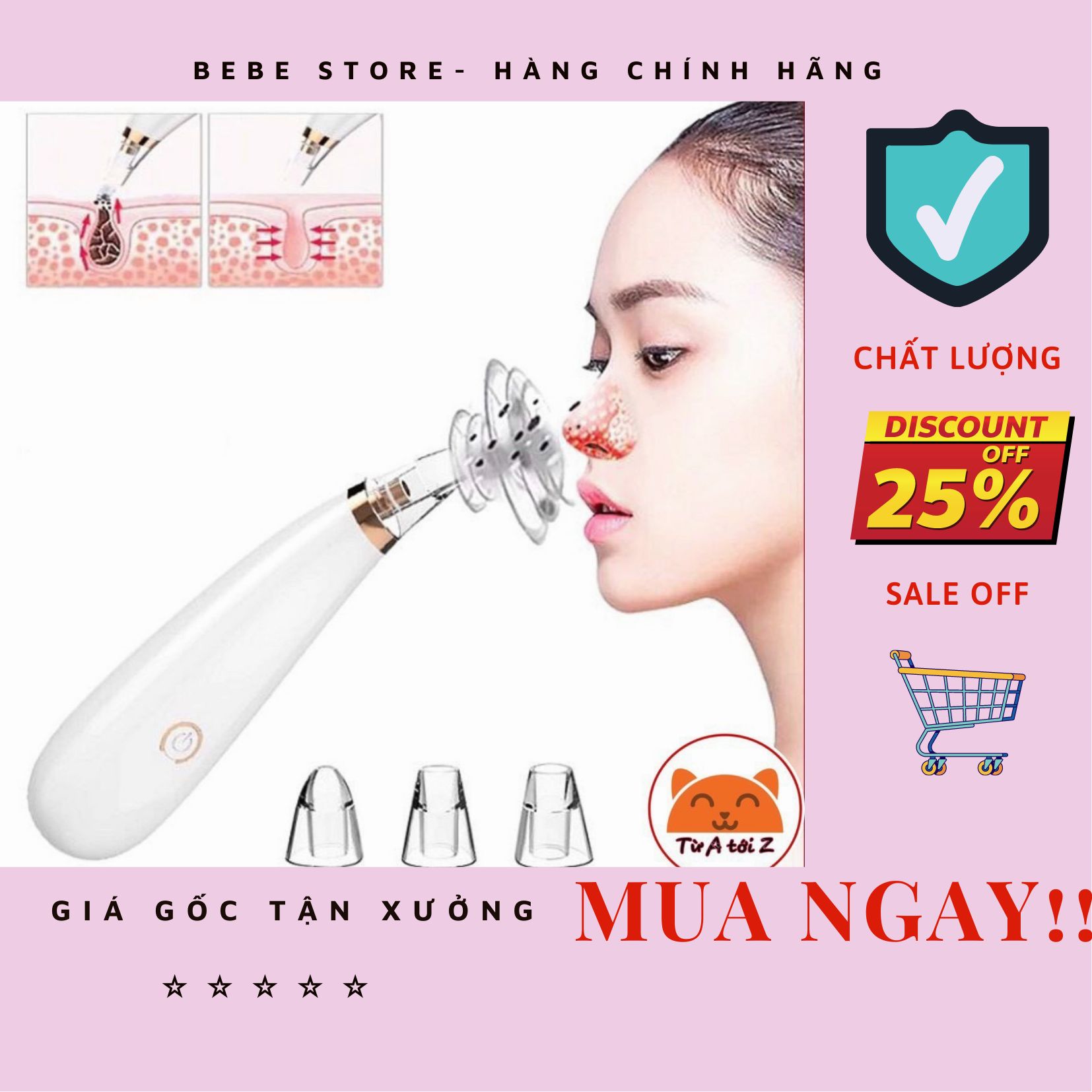 Máy hút mụn mini cầm tay Comedo Suction