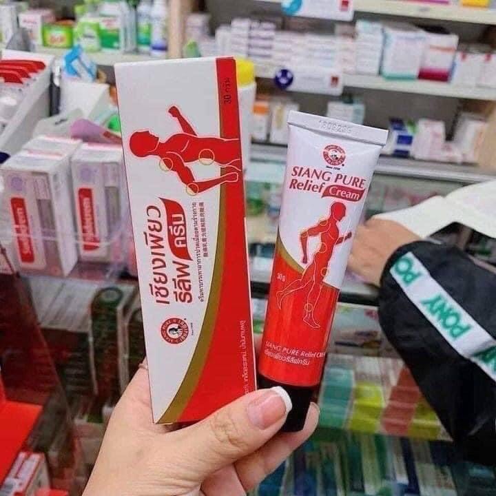 Dầu nóng xoa bóp siang pure relife thái lan