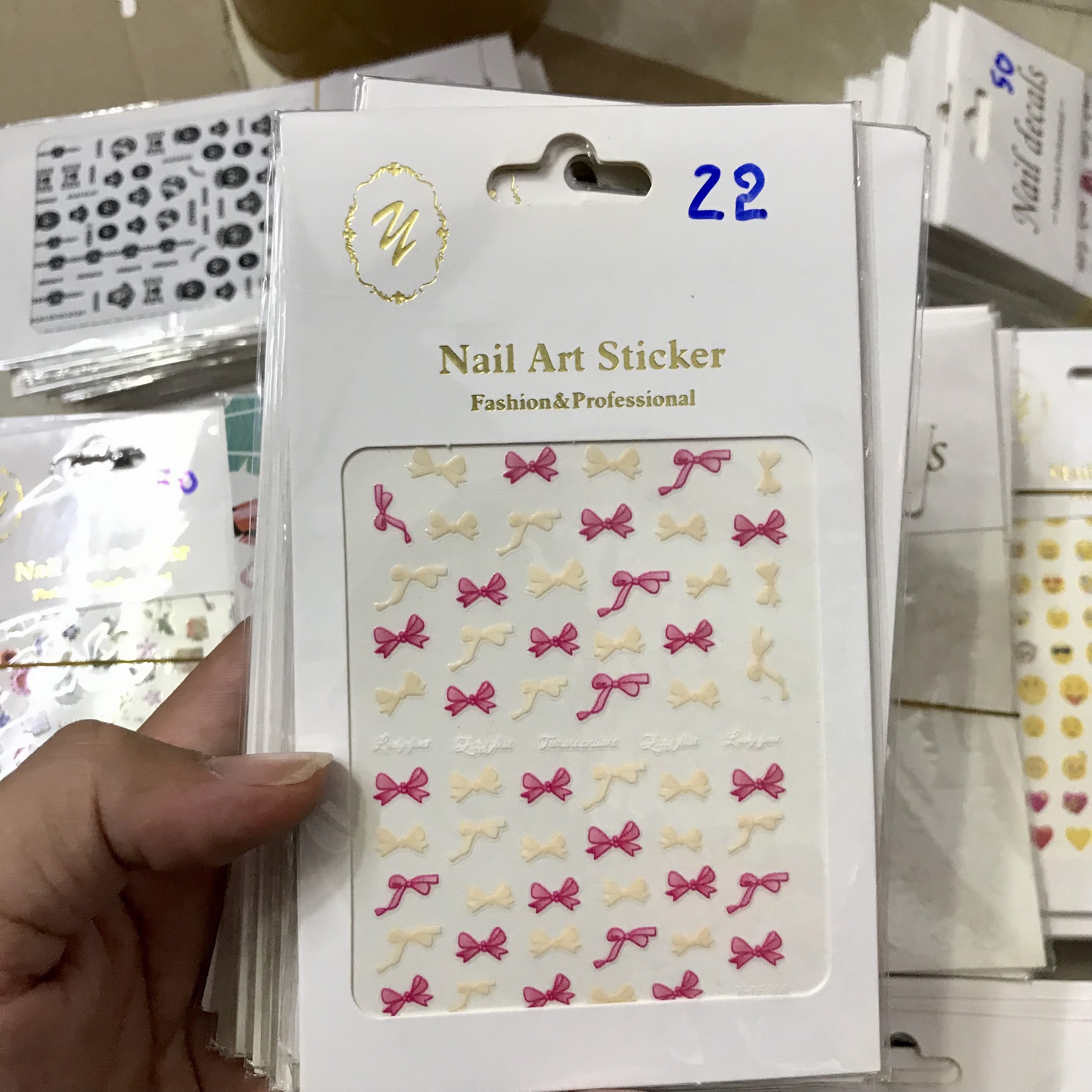 Hình dán Sticker trang trí móng tay Mini Nails