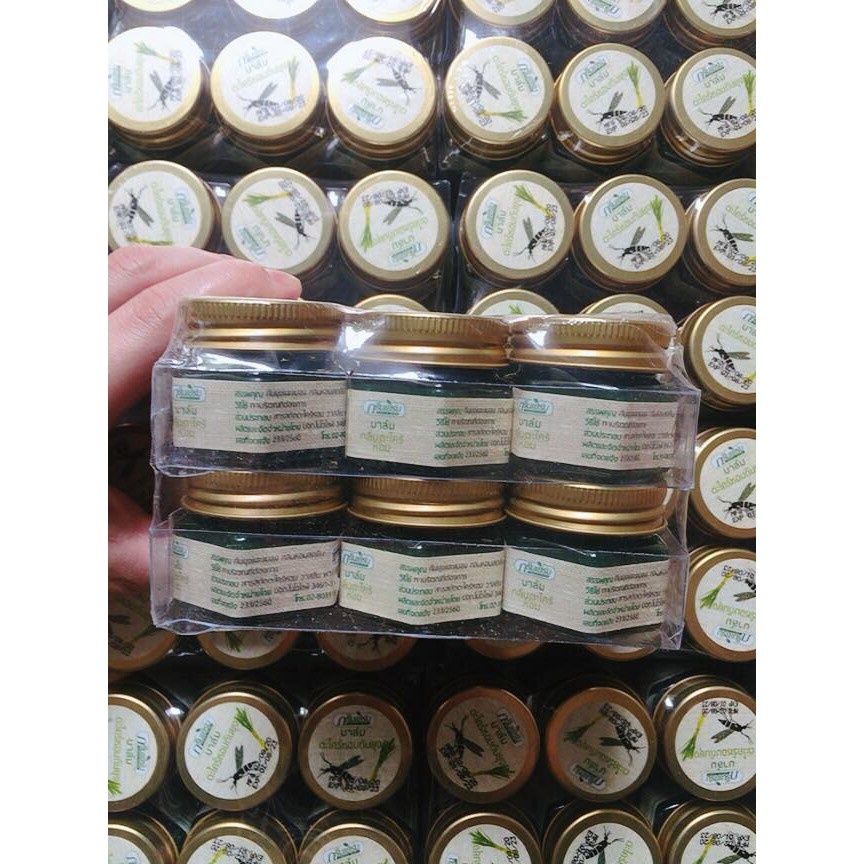 [COMBO SỈ] Dầu Cù Là Green Herb Muỗi Sả (Nắp Thiếc) Thái Lan 20gr
