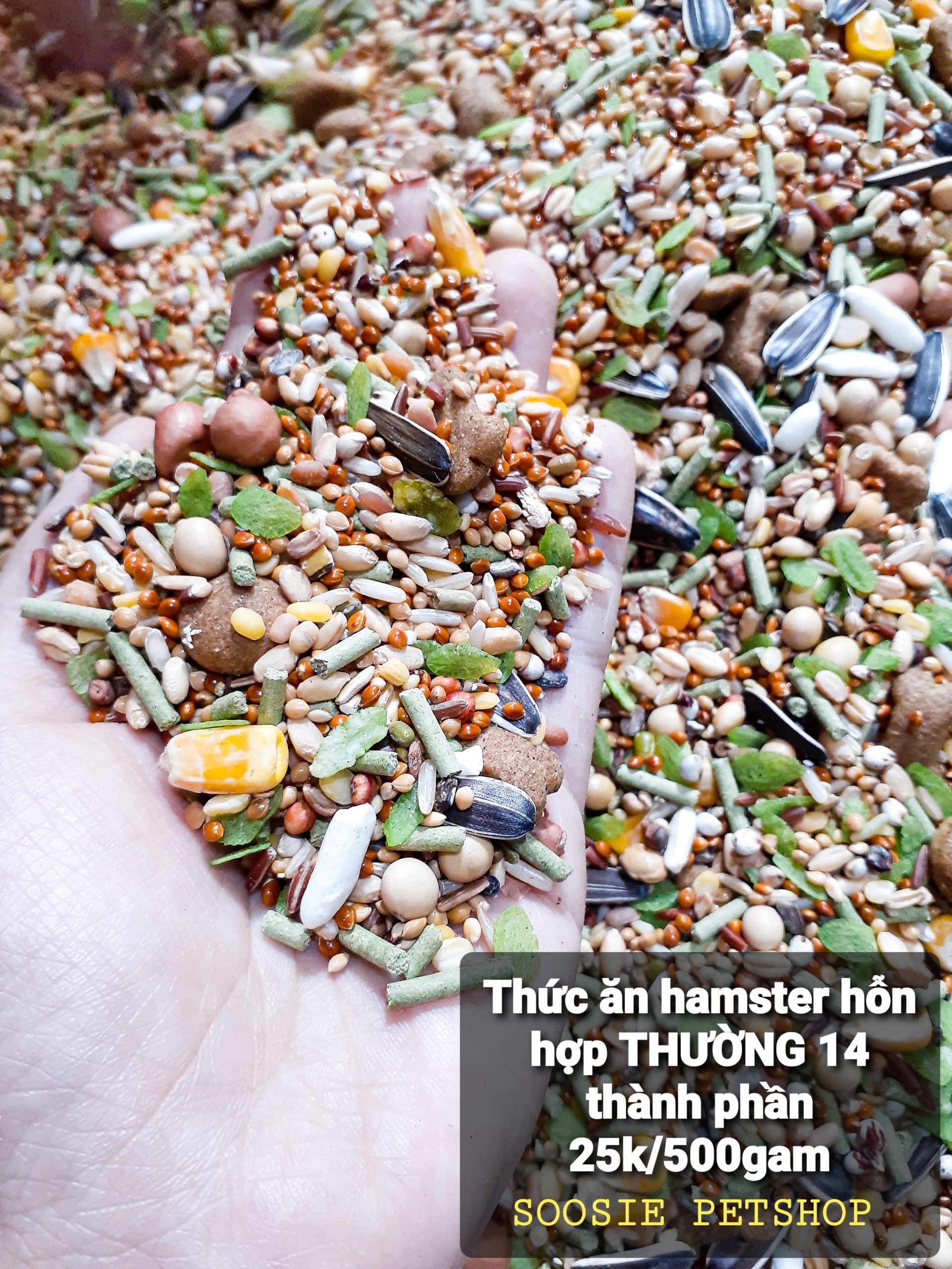 500g Thức ăn trộn cơ bản cho hamster