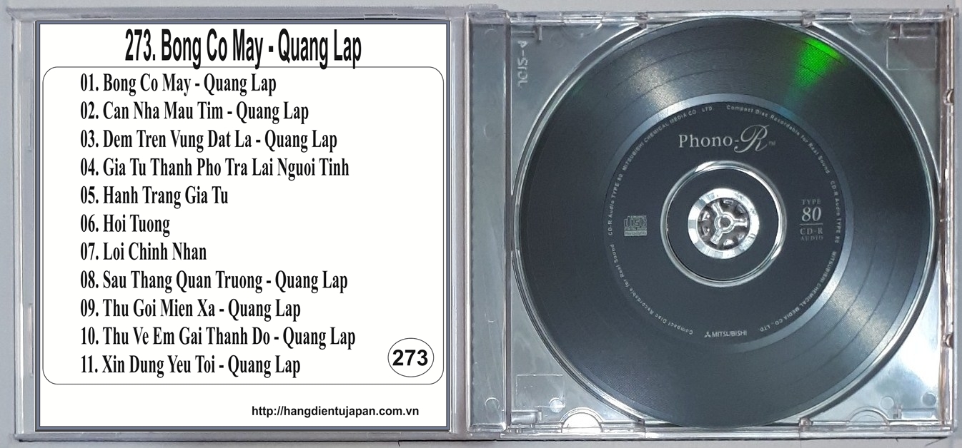 BỘ 5 CD NHẠC CA SĨ QUANG LẬP