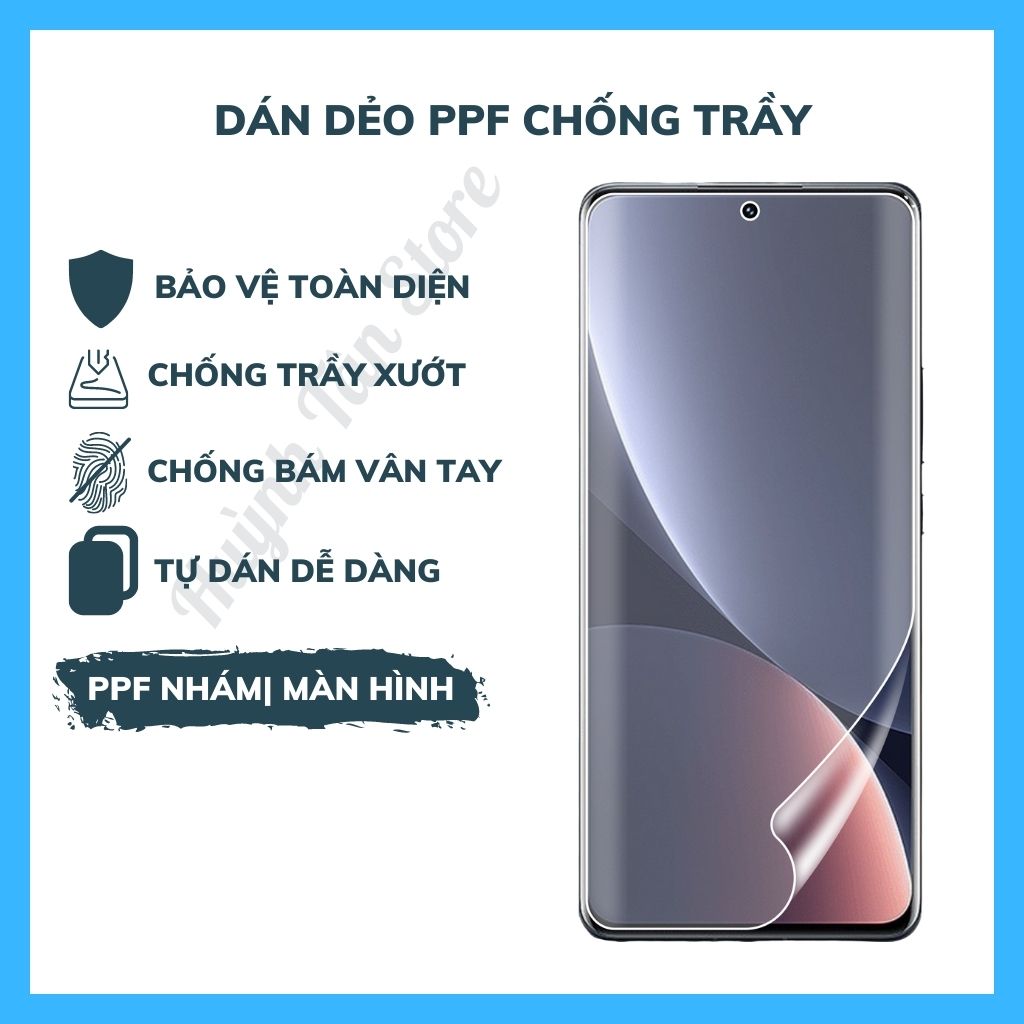 Miếng dán PPF cho xiaomi mi 12 pro bảo vệ toàn diện(Tặng 1 Miếng Dự Phòng).