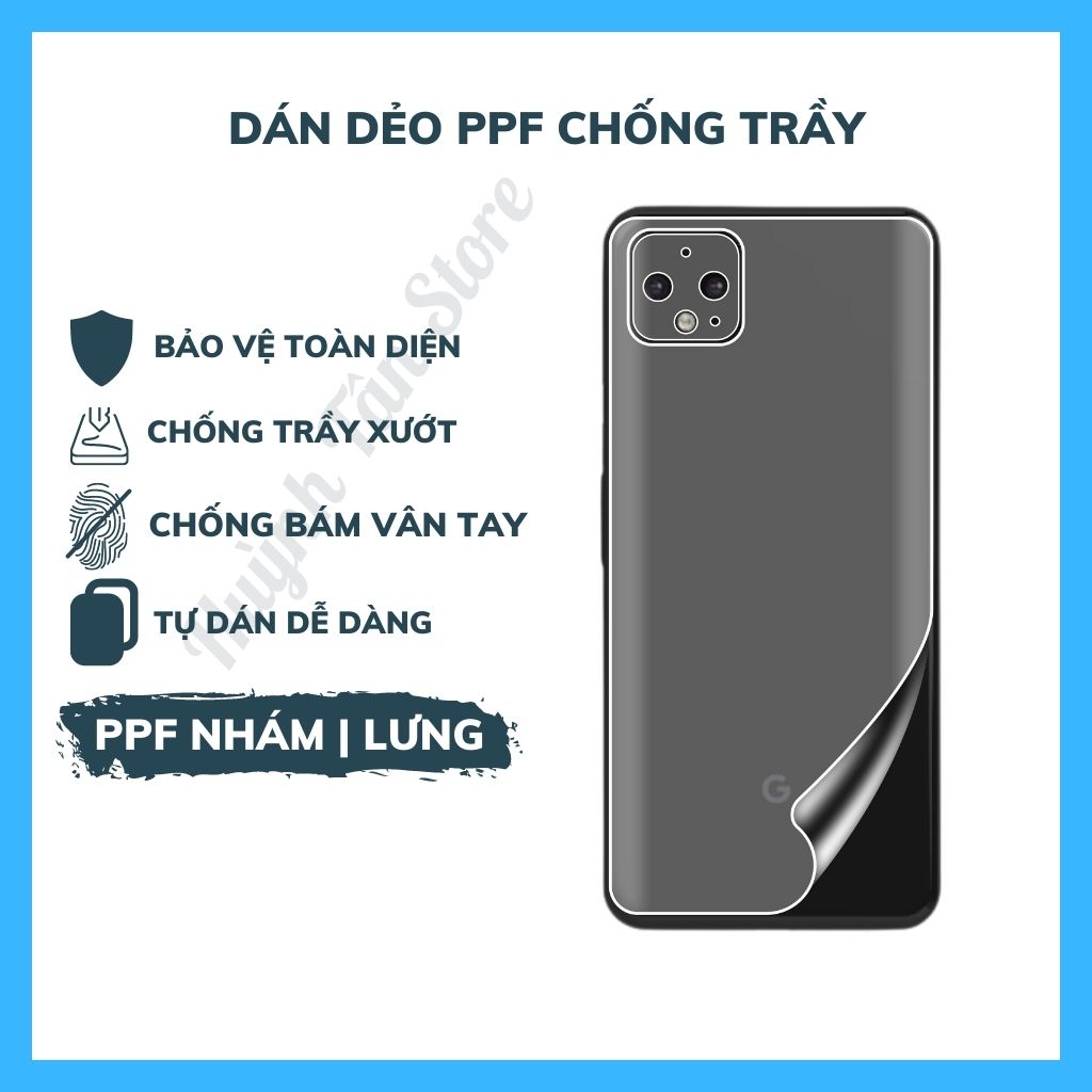 Miếng dán PPF cho google pixel 4 pixel 4xl bảo vệ toàn diện (Tặng 1 Miếng Dự Phòng).