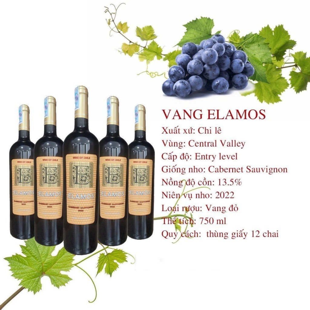 Vang Chile Elamos nhập khẩu chính hãng