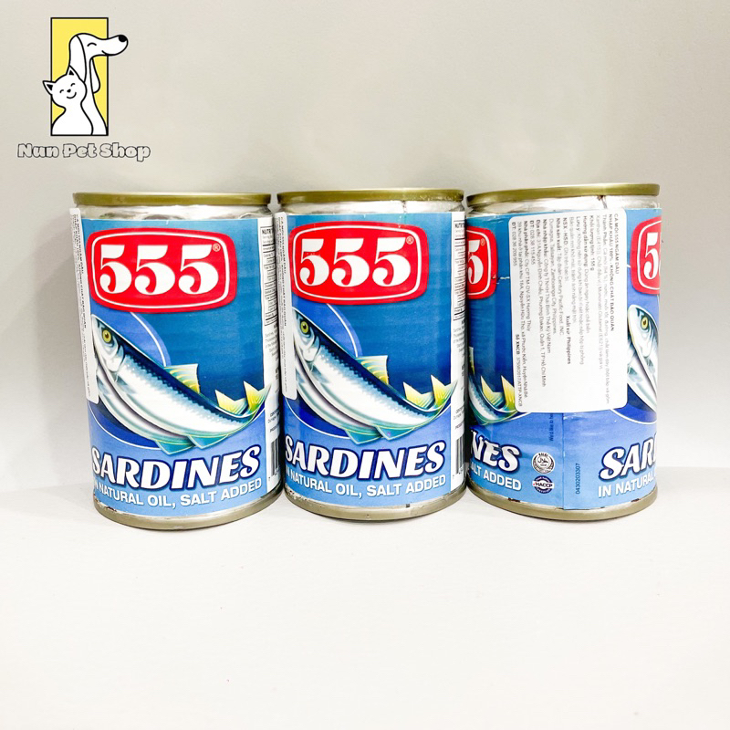 Cá Mòi 555 Ngâm Dầu Century Lon 155g - Philippines