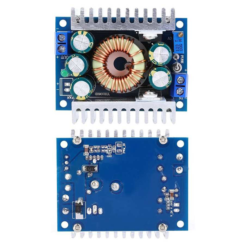 DC-DC 12A Adjustable High Power Low Ripple Step Down Buck Module 95% Efficient Vehicle Power Module