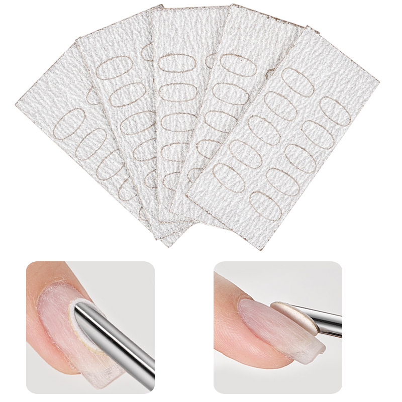 50Pcs 100/240 Nail Cuticle Pusher Self-adhesive Sand Flake Trimming Nails Pre Polishing Manicure Treatment Tool BOYUAN. 