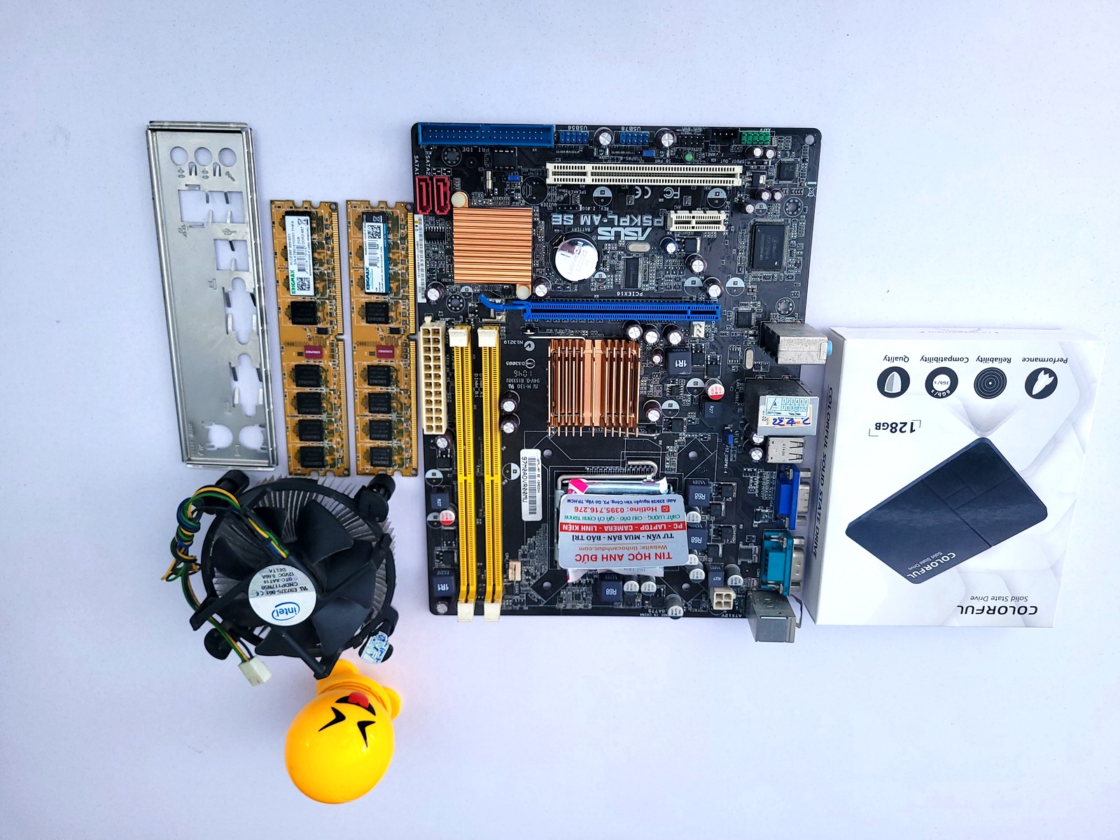 Mainboard | Bo Mạch Chủ cho PC Văn Phòng ASUS G31 CPU CORE2 RAM 4G SSD 120G FAN FE chắn main đầy đủ