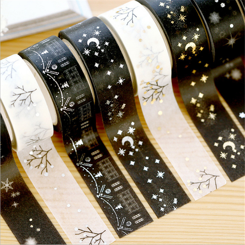 Black and White Grid Washi Tape Japanese Paper DIY Planner Masking Tape  Adhesive Tapes Stickers Decorative Stationery Tapes