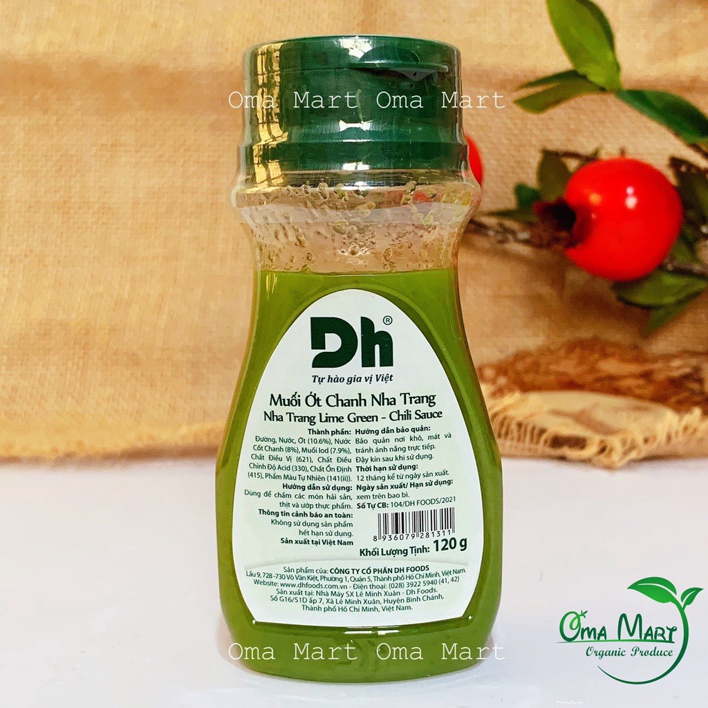Muối ớt chanh nha trang dh foods 120g