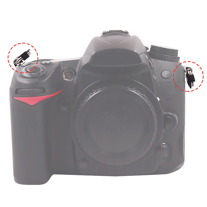 godessing 1Pair Camera Lug Ring Camera Strap Triangle Split Ring Hook For Slr Camera Strap Conversion Ring Metal Triangular Shoulder Strap Connection Buckle