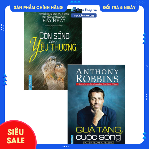 Sách - combo quà tặng cuộc sống + còn sống còn yêu thương - newshop