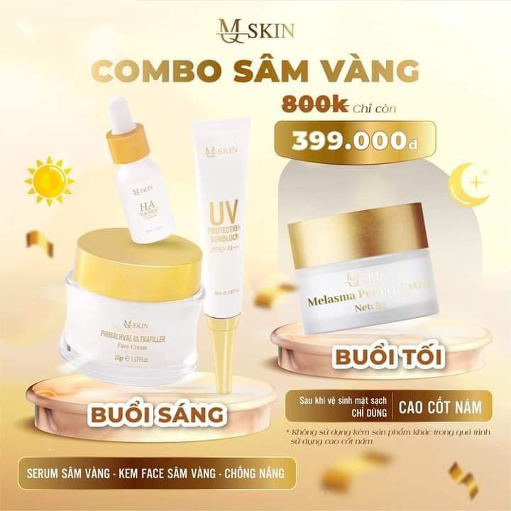 [Ảnh thật] Combo 4 món sâm vàng Mq skin chính hãng