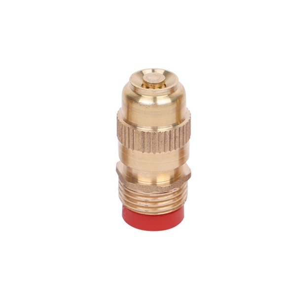 Béc tưới đồng chân ren 21mm có lọc rác đỏ điều chỉnh được