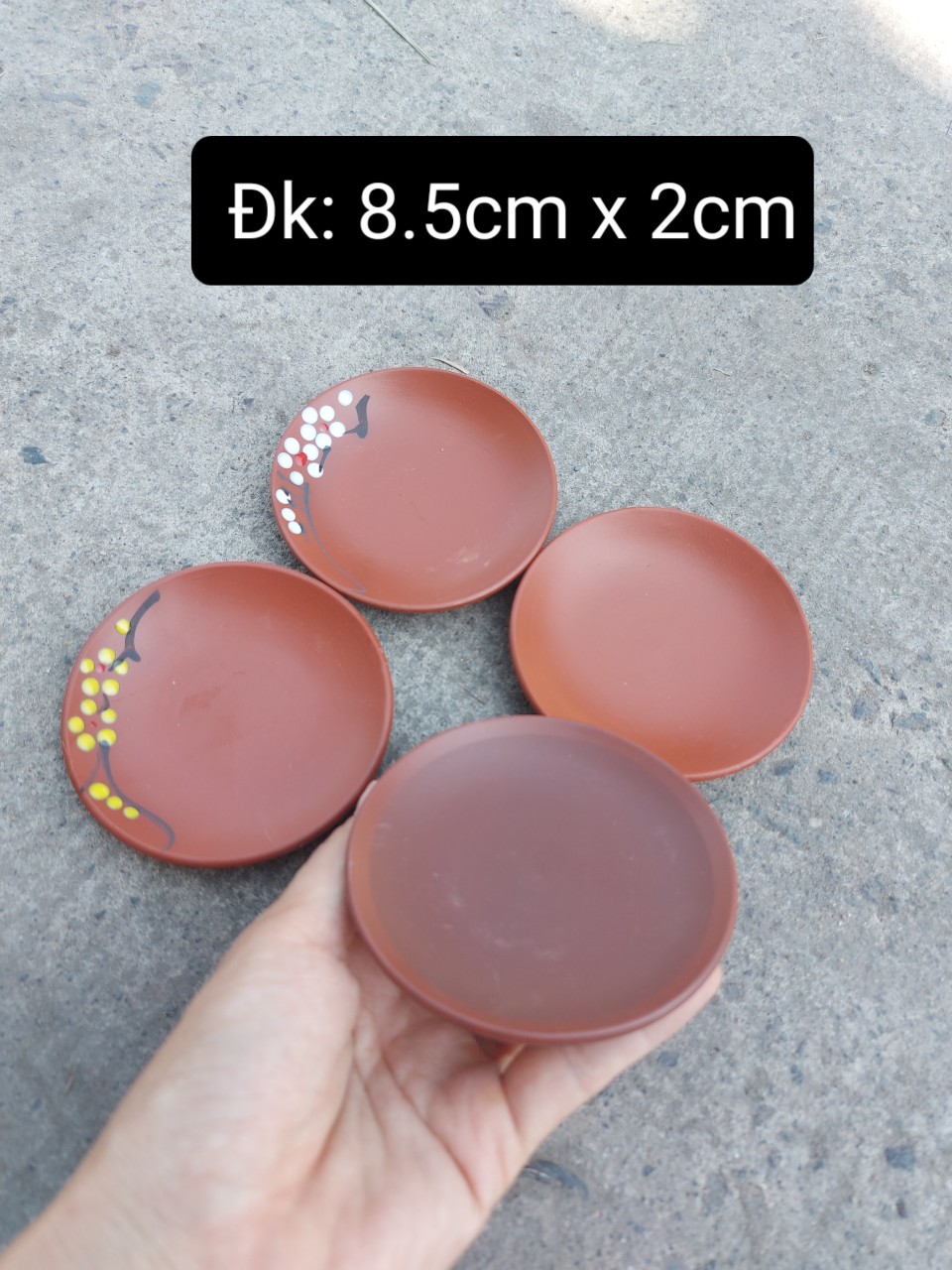 Set 06 Chén Uống Trà Đất Nung Bát Tràng