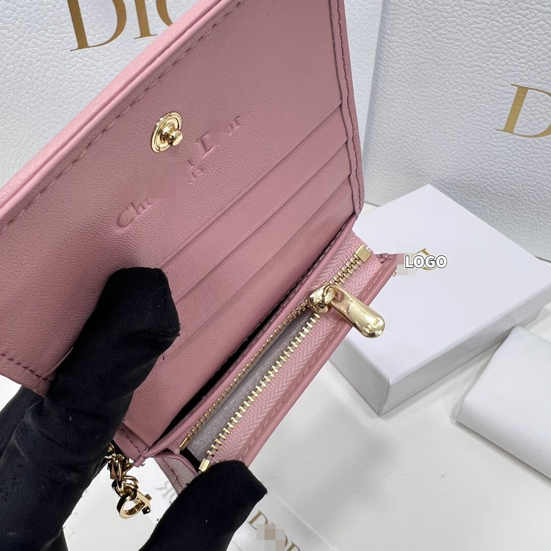 （High end bags）2023D new women's wallet leather short wallet zero wallet Box packaging