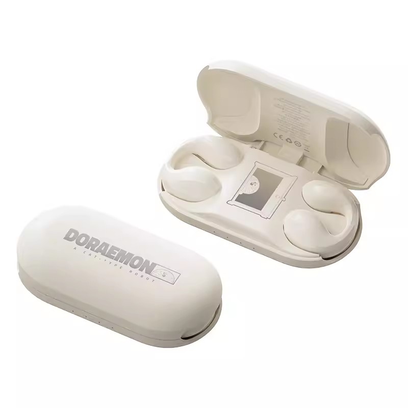 ~ 2023 Mới Tai nghe Bluetooth Doraemon Khái niệm dẫn truyền xương Tai nghe khử tiếng ồn thể thao Tai nghe treo tai Tai nghe thời lượng pin dài Tai nghe bông tai Tai nghe Bluetooth Phiên bản 5.4