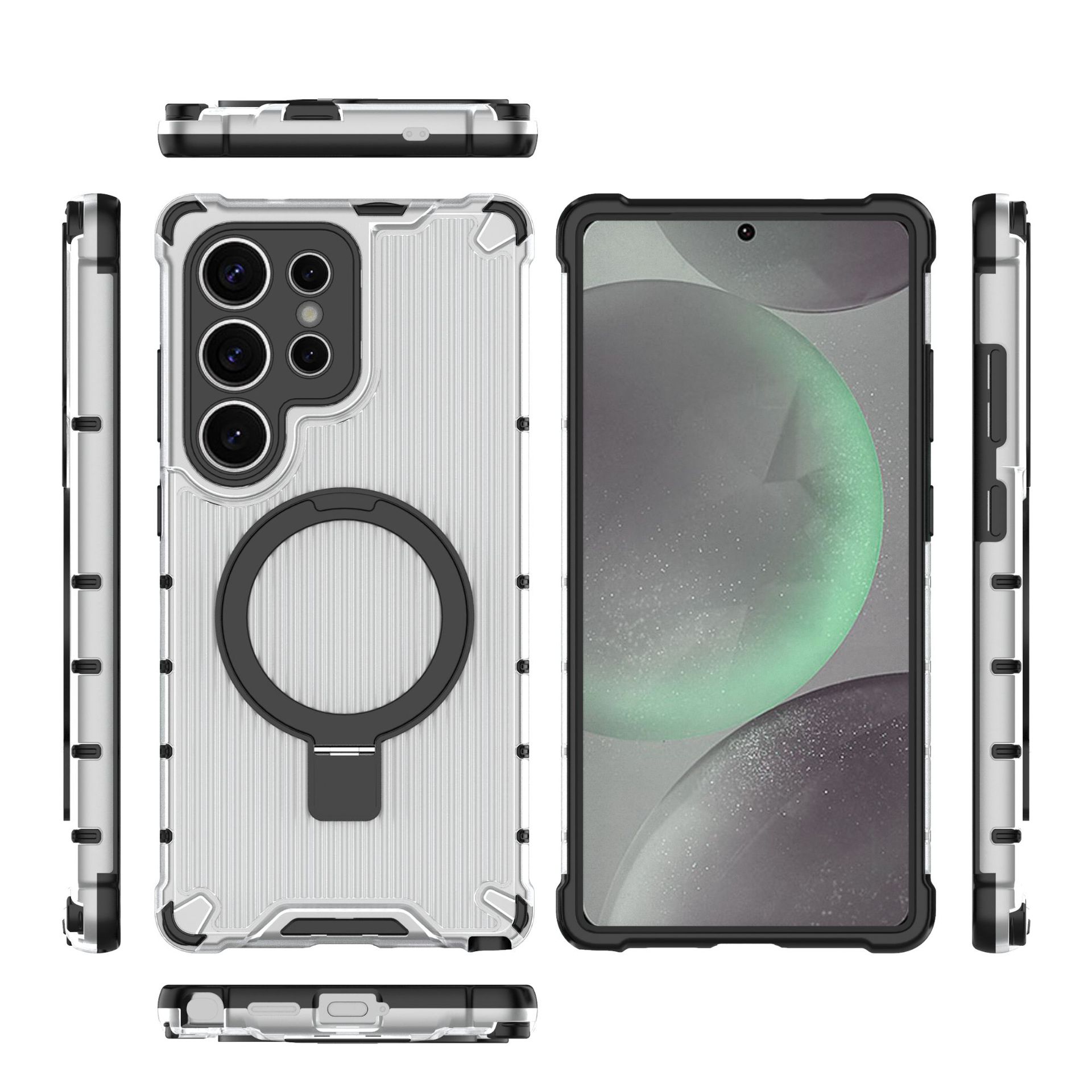 Samsung%20Galaxy%20S24%20Ultra%20Phone%20Case,Transparent%20Magnetic%20Drop-Proof%20Case%20Cover%20with%20Ring%20Holder%20-%20Image%206
