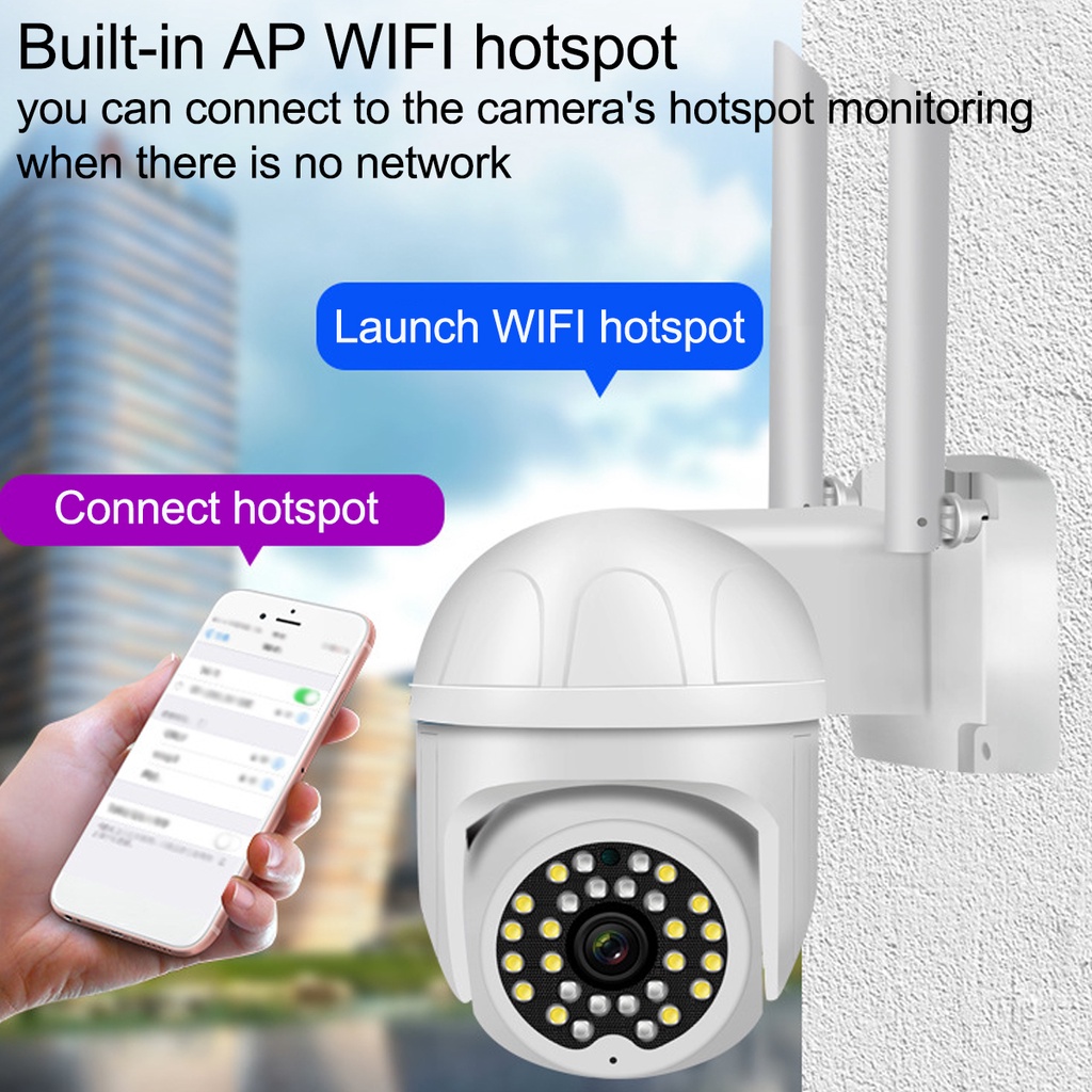 2MP IP Camera WiFi Video Surveillance Security Camera CCTV Wireless 1080P Digital Zoom Motion Detection Outdoor 5V