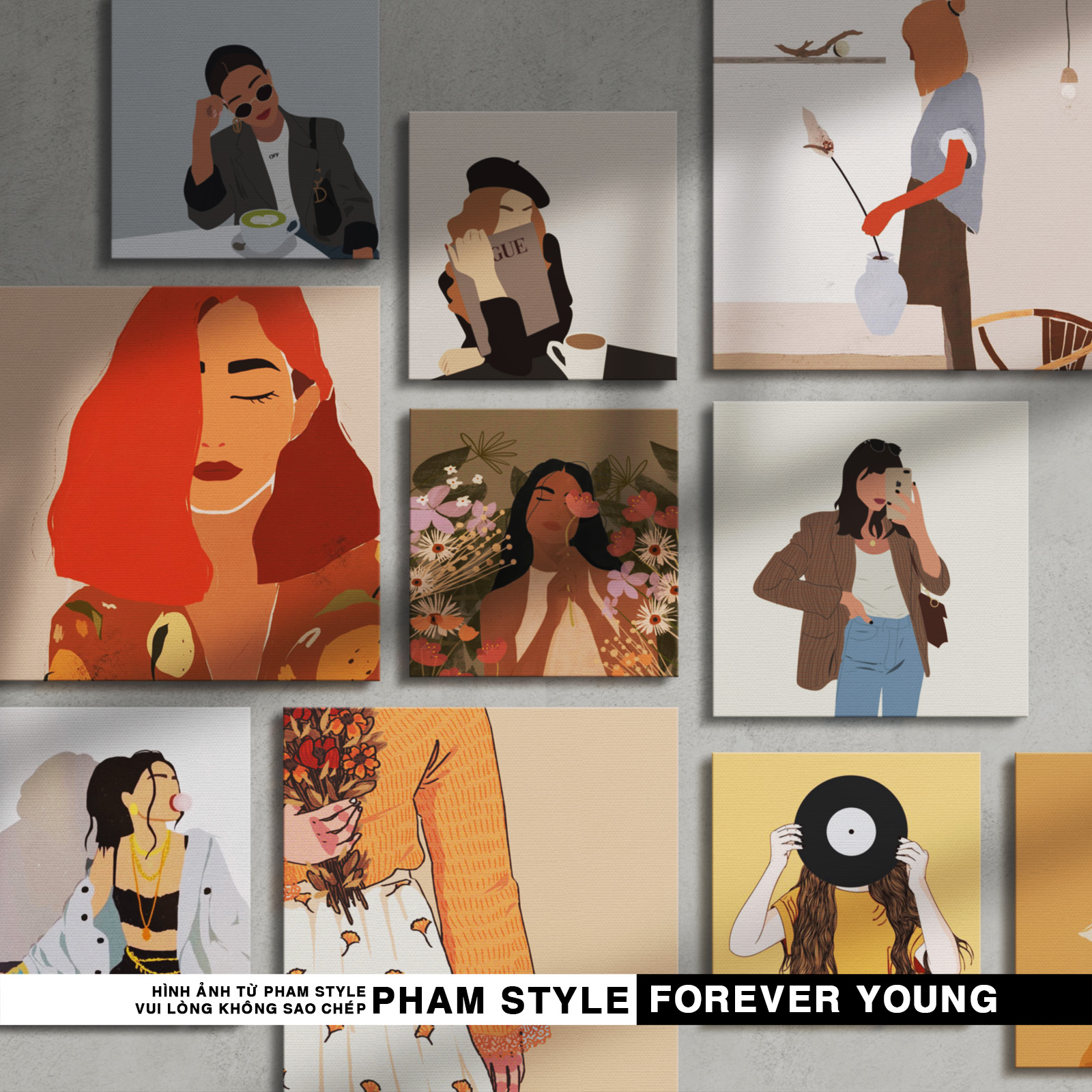 TRANH CANVAS TREO TƯỜNG FOREVER YOUNG (No21-40)