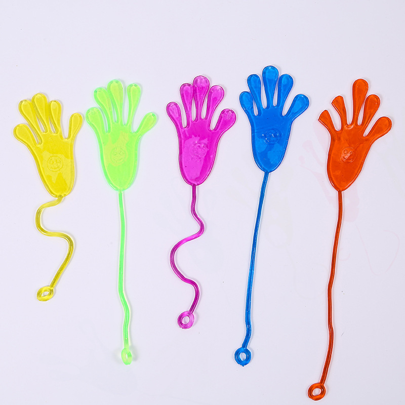 Nostalgic elastic retractable sticky Palm climbing wall vent children Boy small toy creative trick small sticky hand