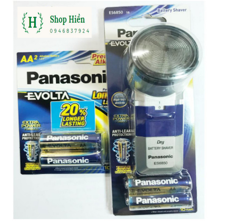 Máy cạo râu panasonic ES6850 (kèm 2 viên pin)