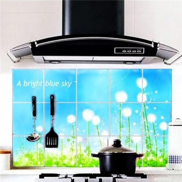 [HCM]Bộ 2 Giấy dán bếp chịu nhiệt loại lớn 60x90cm