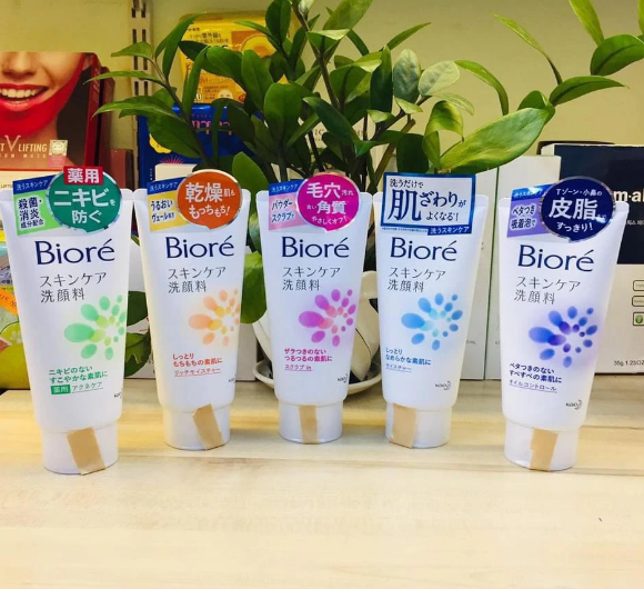 [Nội địa Nhật Bản]Sữa rửa mặt Biore Skin Care 130g