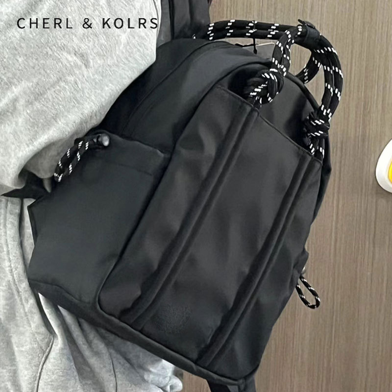 C&K Women's Backpack New Braided Rope Mini School Bag Casual Versatile Handheld Backpack