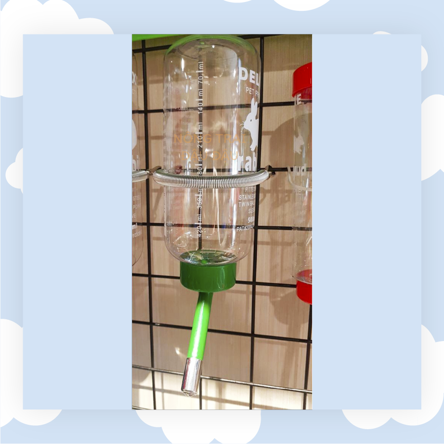 Bình Nước Cho Thỏ, Bọ Ú, Chinchilla, Hamster 500ml 1000ml
