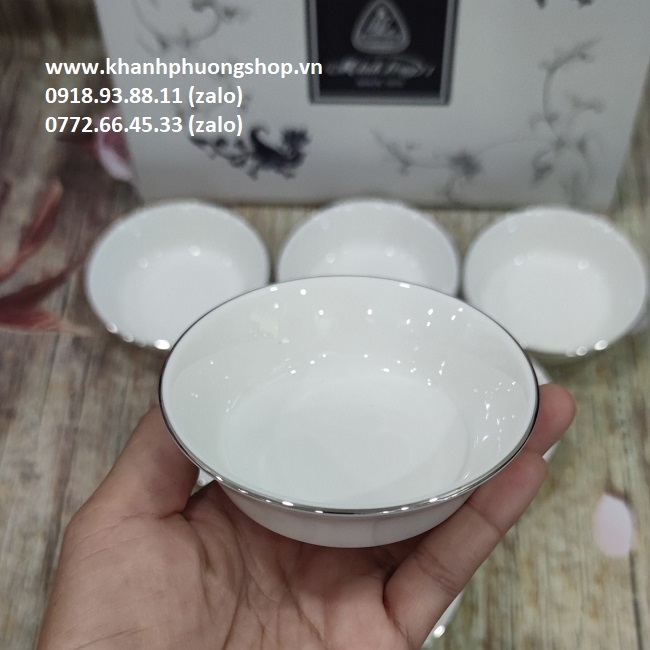 chén nước chấm sứ Minh Long - chén nước chấm sứ