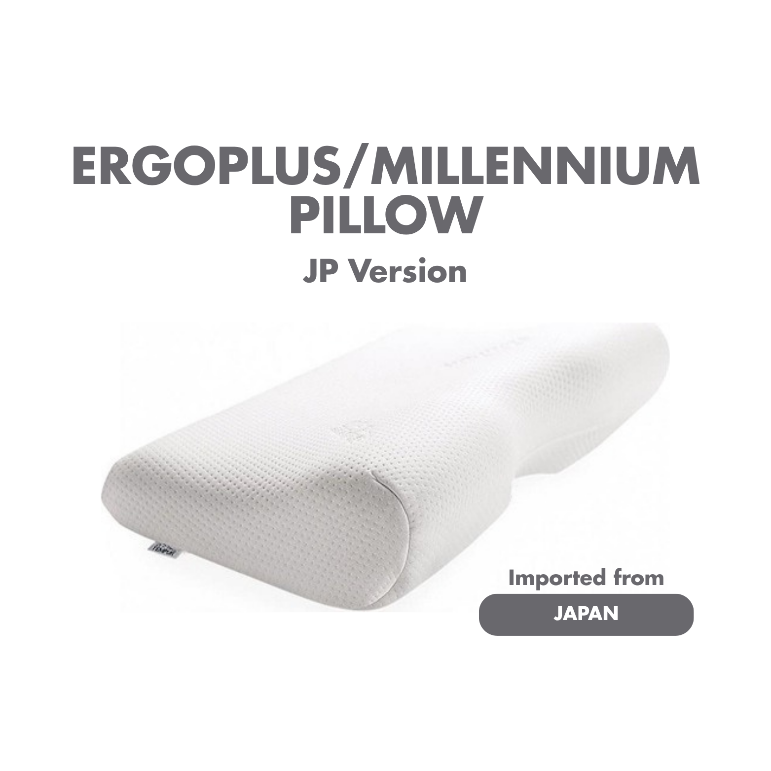 TEMPUR ErgoPlus (Millennium) Pillow (JP Import) - S/M/L Sizes