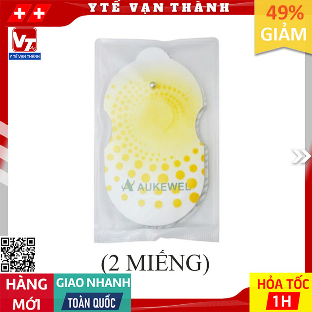 ✅ [PHỤ KIỆN] Miếng Dán Massage Xung Điện Aukewell (Vàng) (1 Cặp) | (Mát xa, Massa) -VT0223 - Y Tế Vạn Thành