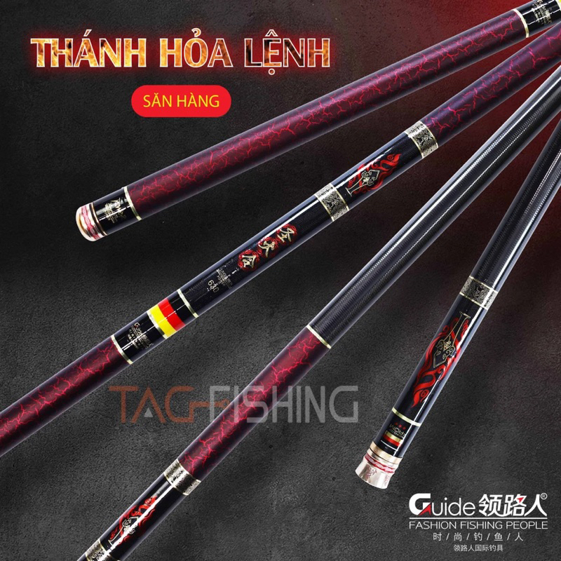 Cần tay Guide Thánh Hỏa Lệnh Săn hàng (chính hãng) độ cứng 5h-28i bảo hành điện tử 2 lóng