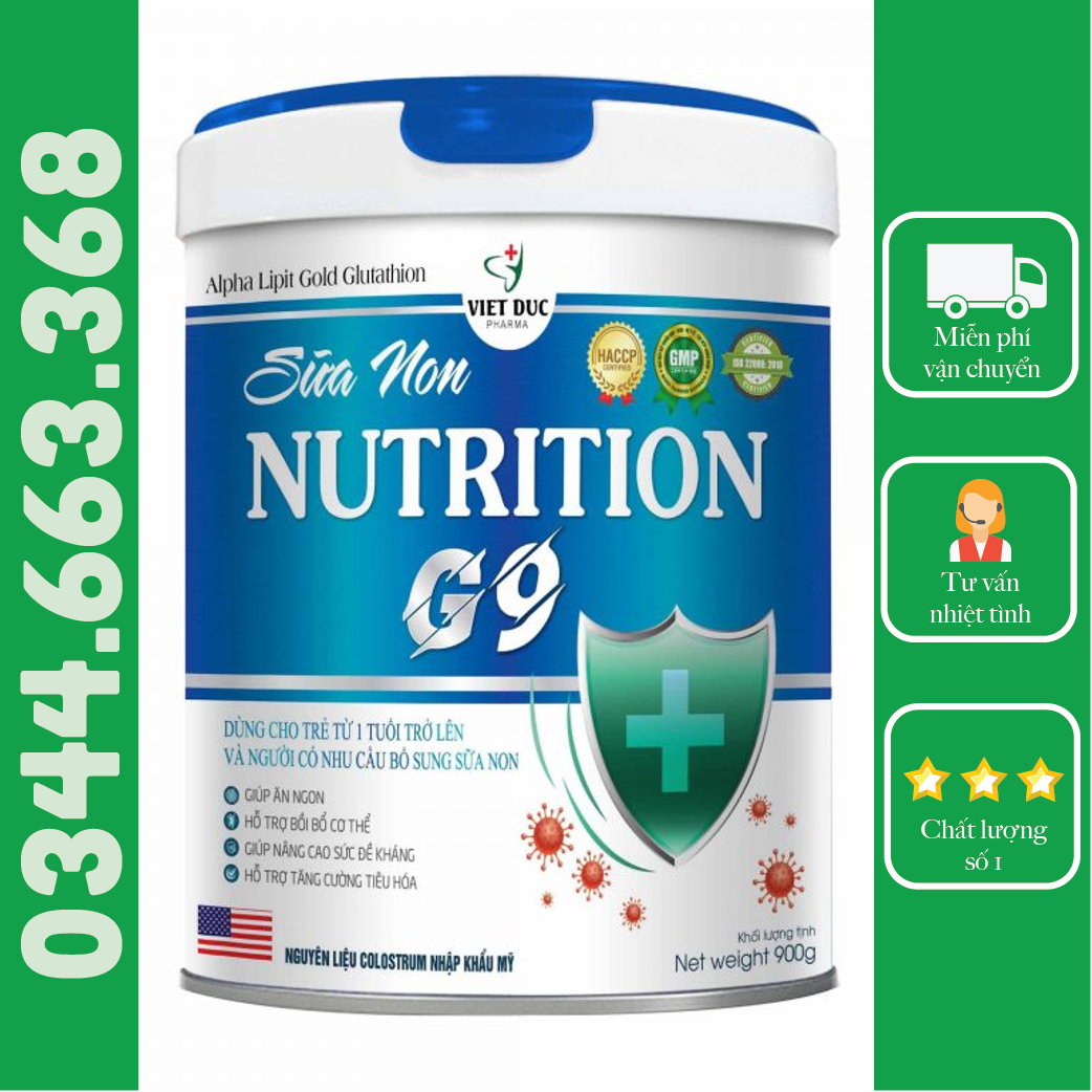 Sữa non ALPHA LIPIT GOLD NUTRITION G9 - Hỗ trợ miễn dịch