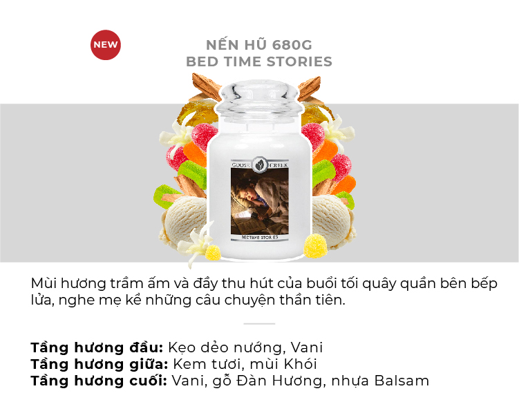 Combo Đèn Lồng Đốt Nến & Nến hũ Goose Creek 680g