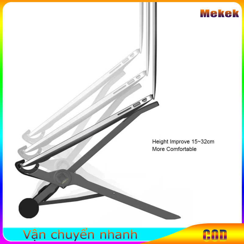 Laptop Stand Compatible For K2, Portable Laptop Holder With Triangular Support, Adjustable Height 7.6" To 10.2" Notebook Stand