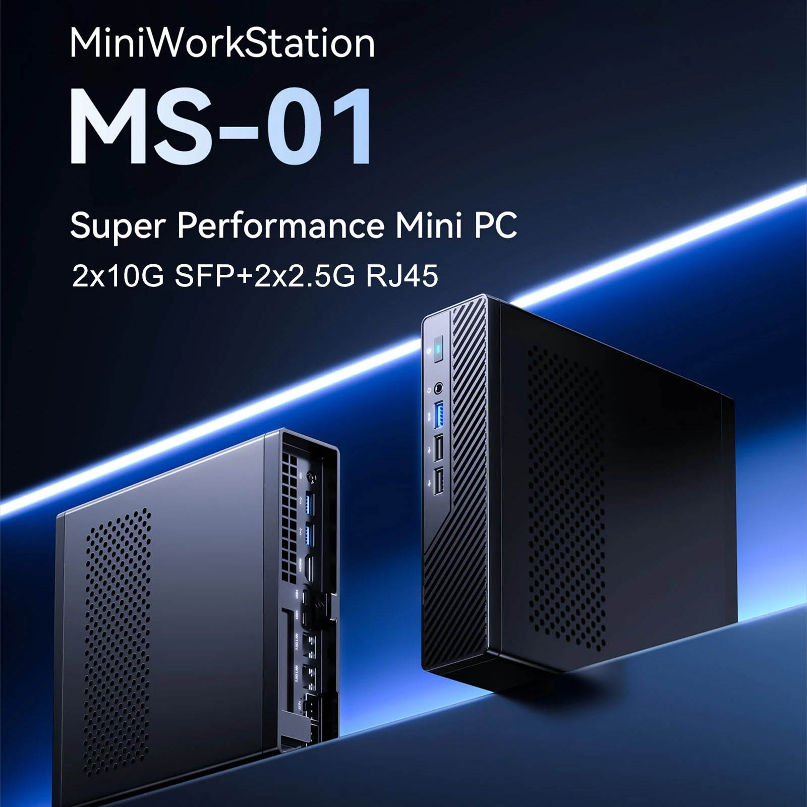 Mini Workstation Ms 01 Intel I9 13900h 2x10g Sfp 2x25g Lan 2xddr5