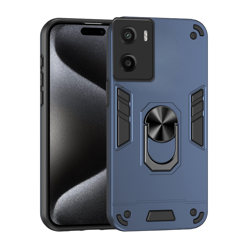 For Moto G15 G15 Power G05 Phone Case Shockproof Armor iron Metal Ring Kickstand Bracket Casing for Moto G05 Cover Casing HP.