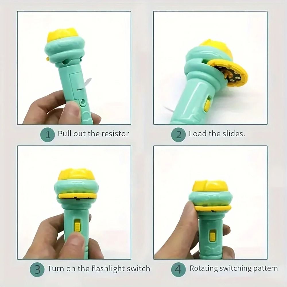 Creativity Toy 128 Patterns Children Projector Flashlight Early ...