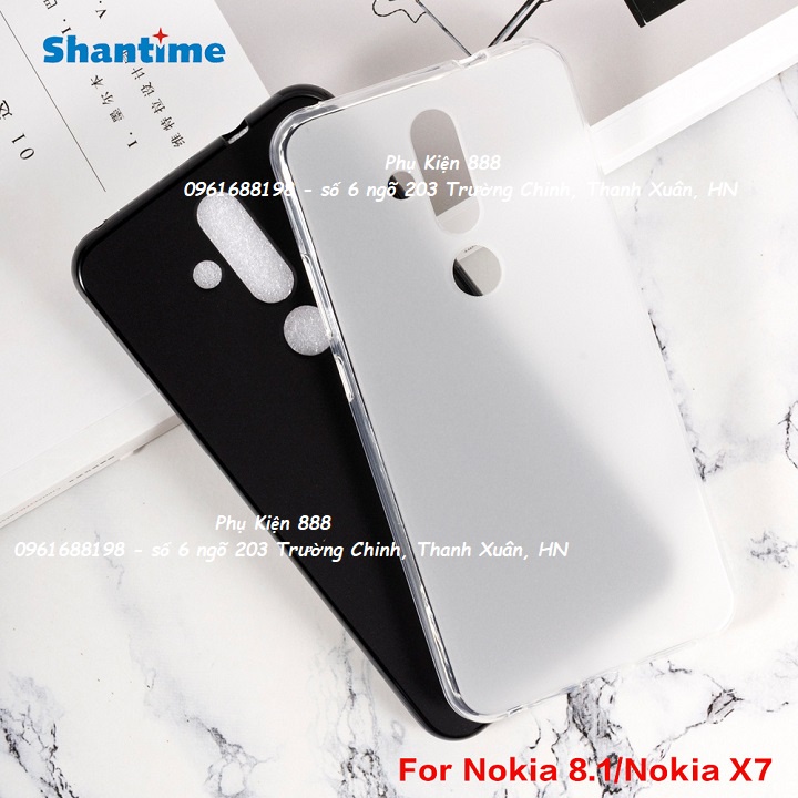 Ốp lưng điện thoại cho Nokia 8.1 silicone dẻo cao cấp