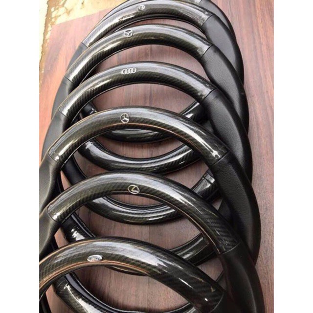 Bọc vô lăng Cacbon cao cấp full các Hãng xe