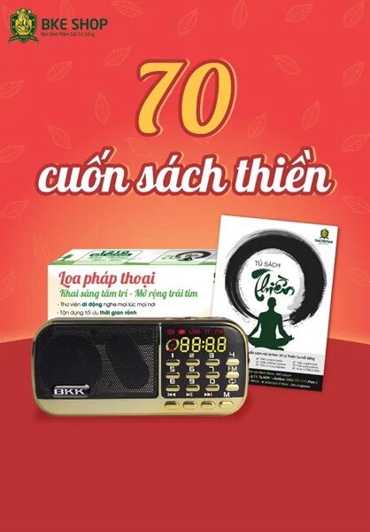 Loa  Đài Pháp Thoại 70 Cuốn sách thiền ( Viện Đào Tạo Bách Khoa )