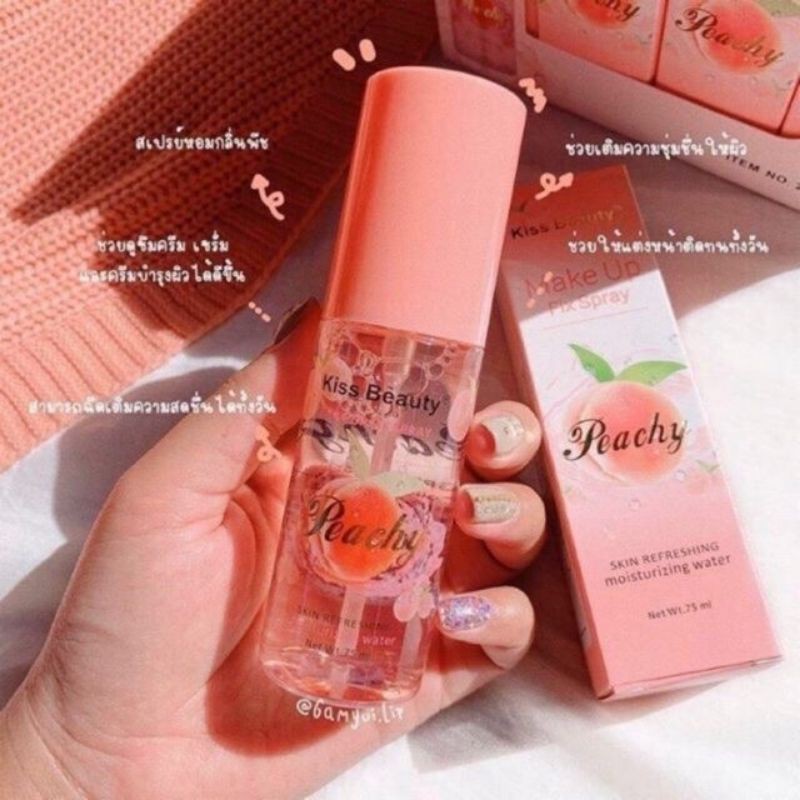 Xịt khoáng khóa trang điểm của kiss beauty