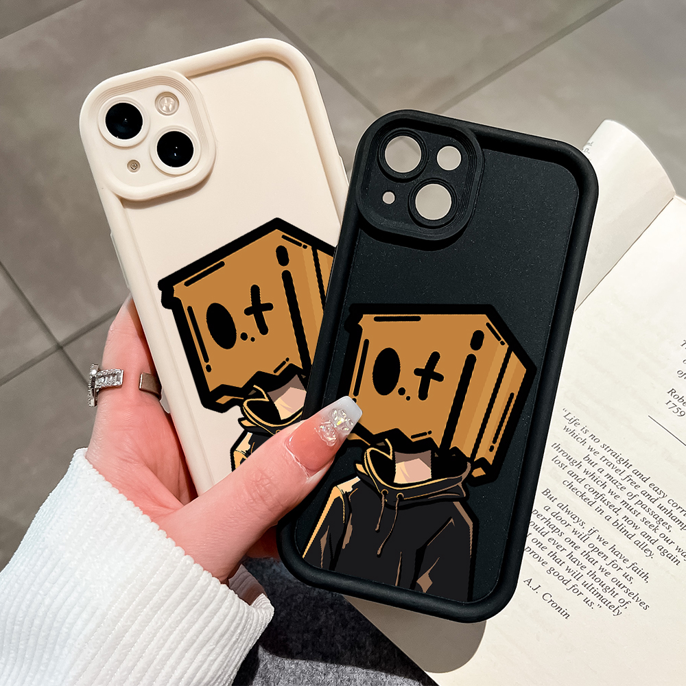 UCUC for Infinix Note 12 G96 Back Cover Love Lonely Box Man Ladder Camera Soft Rubber Phone Case. 